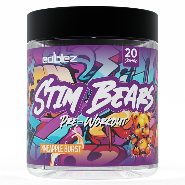 Ediblez Stim Bears Pre Workout Gummies - Mass Nutrition Mackay